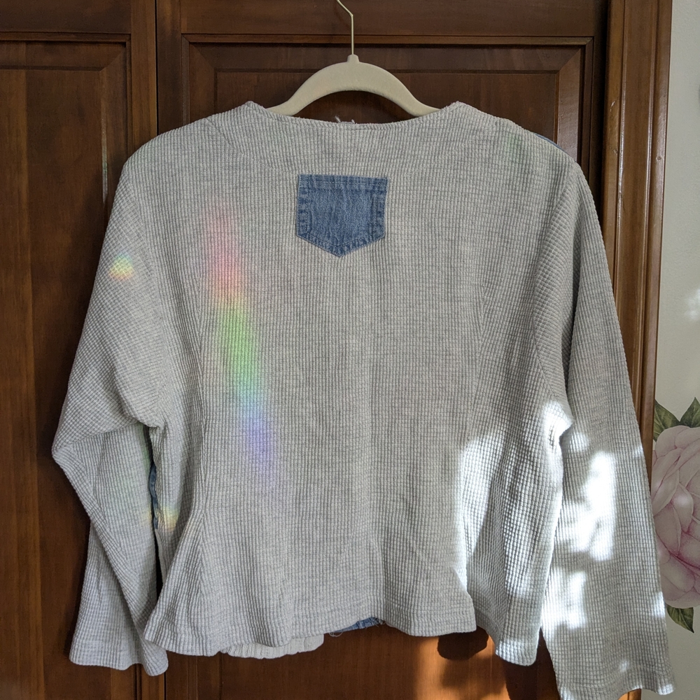 Patchwork Button-Up Vintage Jacket - image 4